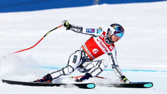 Jízda Ester Ledecké v druhém sjezdu ve Svatém Mořici