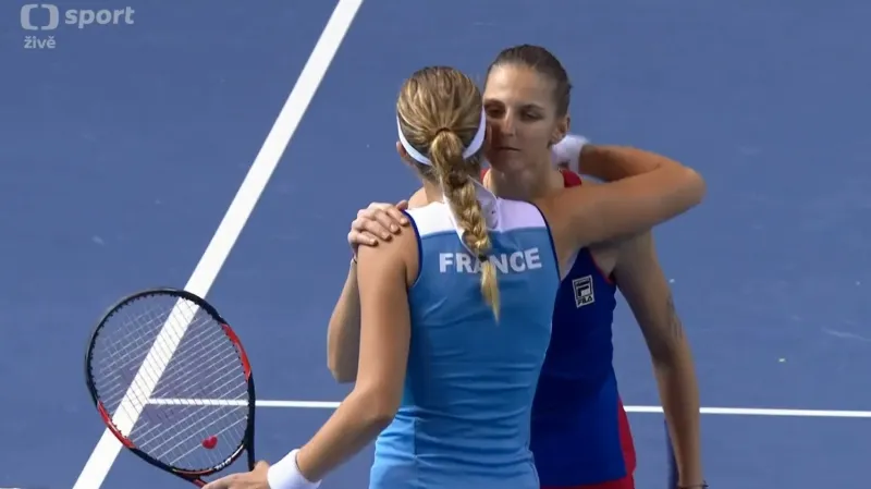Závěrečný gem utkání Karolína Plíšková - Kristina Mladenovicová