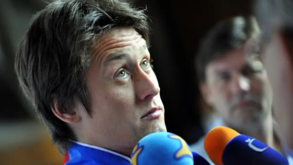 Tomáš Rosický na tiskové konferenci