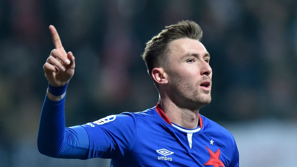 Jaromír Zmrhal slaví gól v Mladé Boleslavi