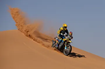 Motocyklista Martin Michek na Rallye Dakar