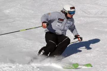 Ondřej Bank při tréninku v Pitztalu