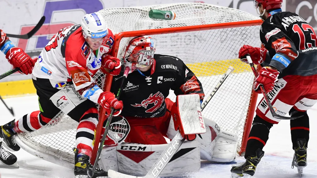 Utkání Pardubice - Třinec