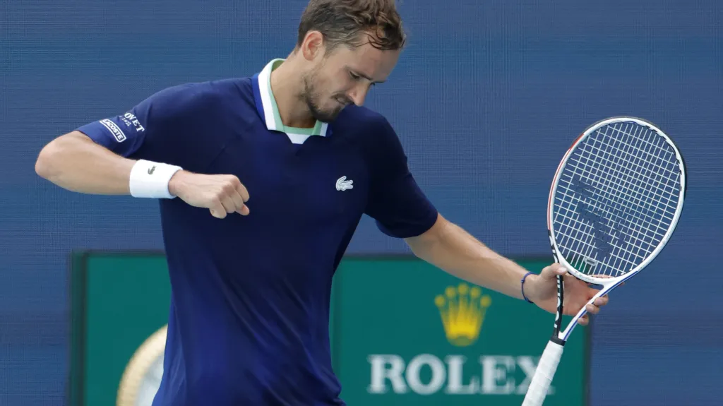 Daniil Medvěděv na turnaji ATP v Miami