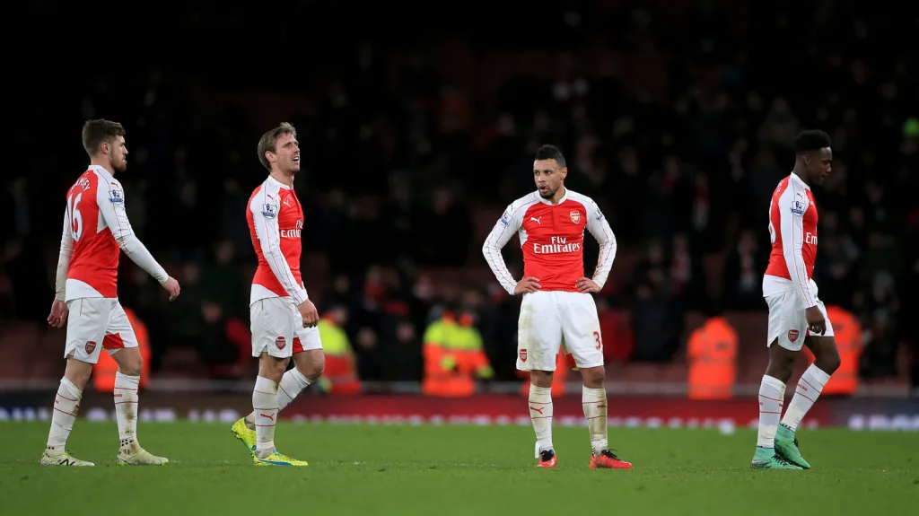 Smutek fotbalistů Arsenalu