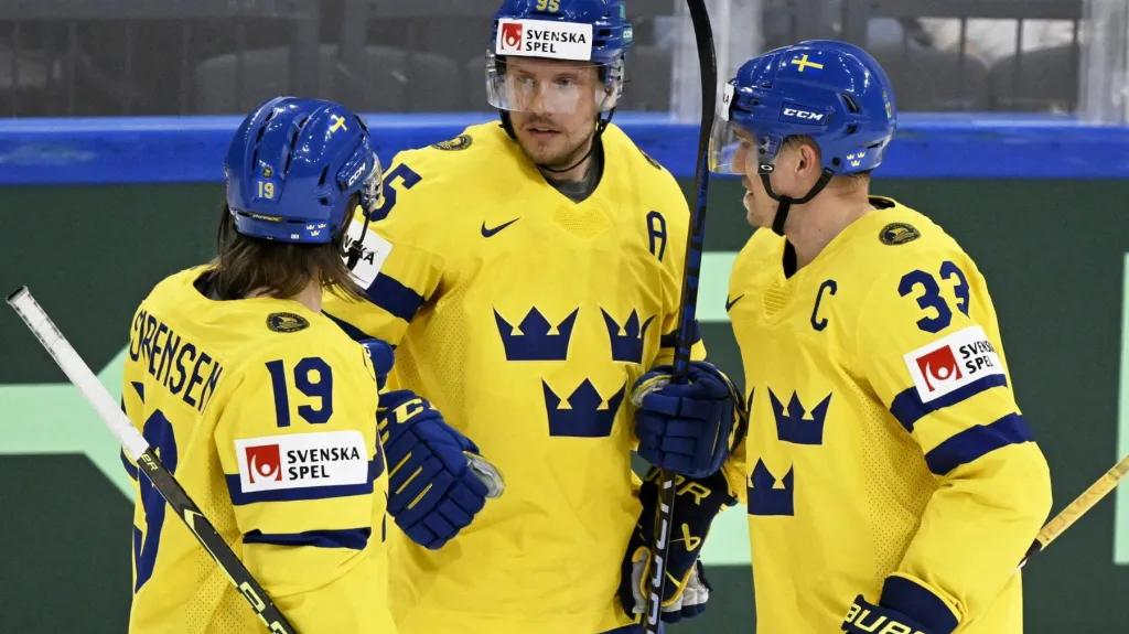 Radost hokejistů Švédska