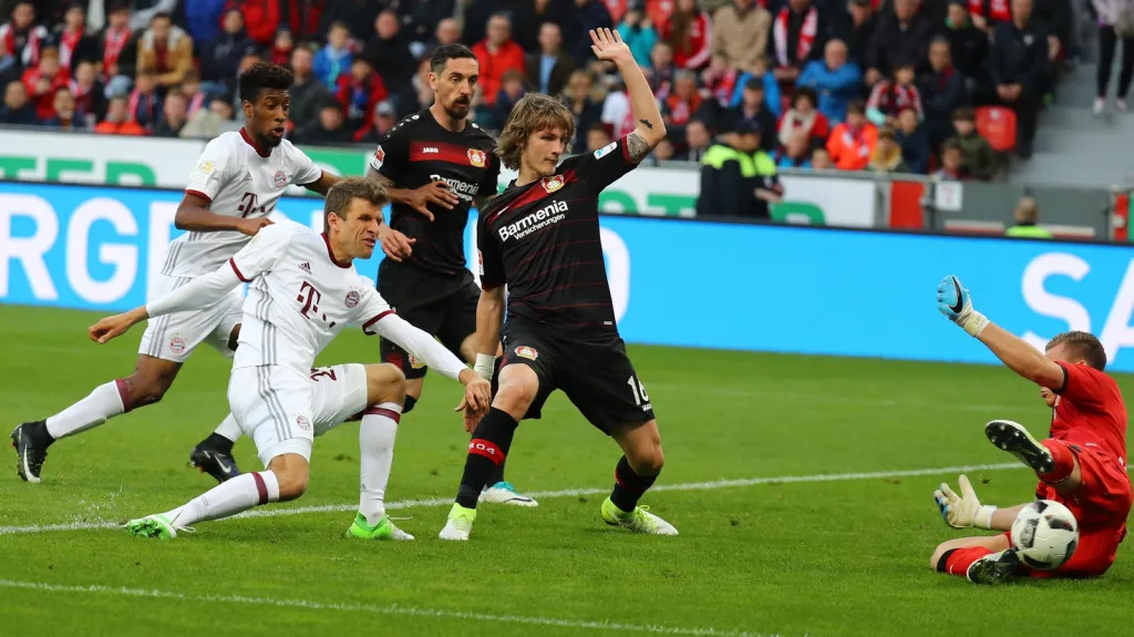 Utkání Leverkusen - Bayern