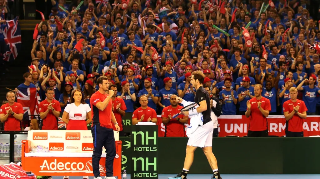 Andy Murray v utkání Davis Cupu