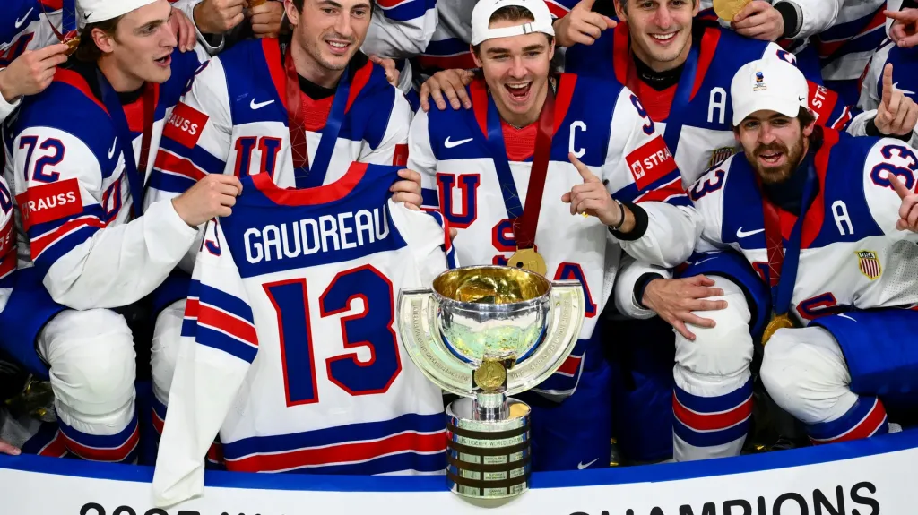Američané získali zlato z MS pro Johnnyho Gaudreaua