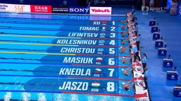 Semifinále 100 metrů znak s Knedlou