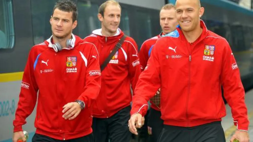 Reprezentanti před odjezdem do Olomouce