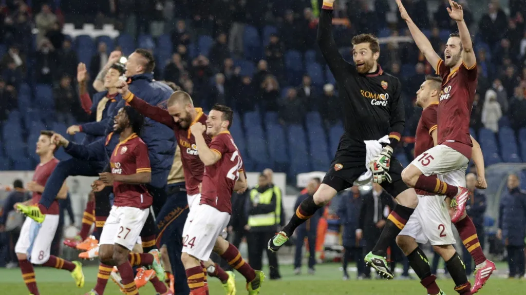 Radost fotbalistů AS Řím