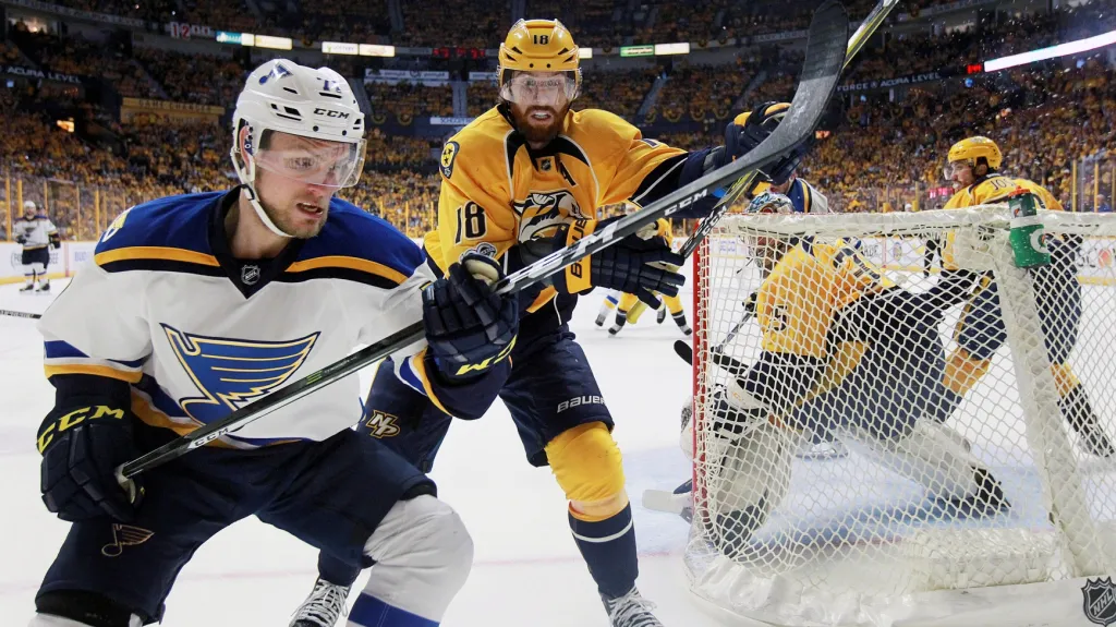 Vladimír Sobotka v utkání s Nashvillem