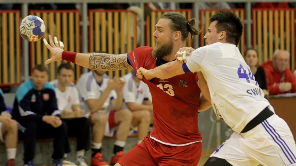 Pavel Horák (vlevo) v dresu české reprezentace