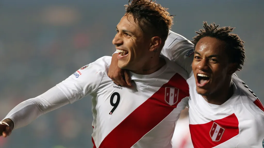 Radost fotbalistů Peru