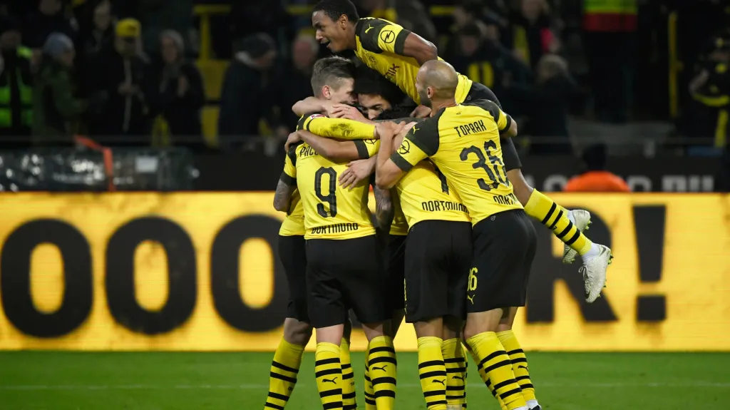 Radost fotbalistů Dortmundu