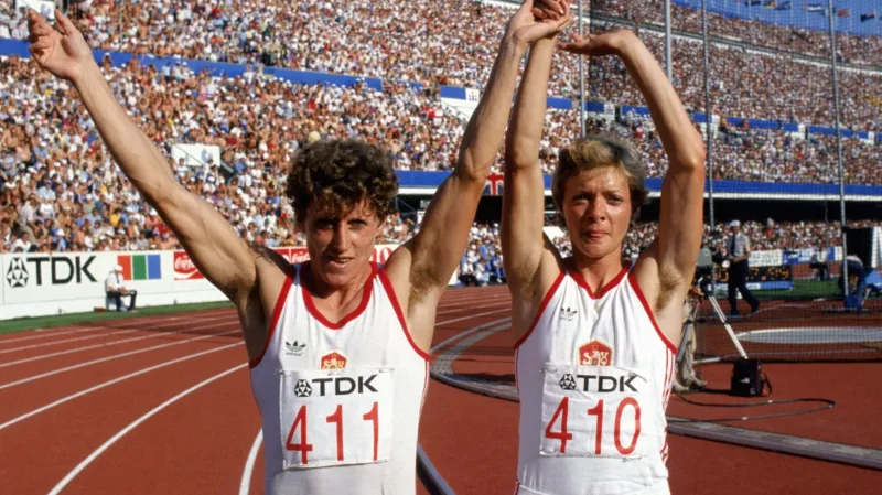 Jarmila Kratochvílová a Taťána Kocembová