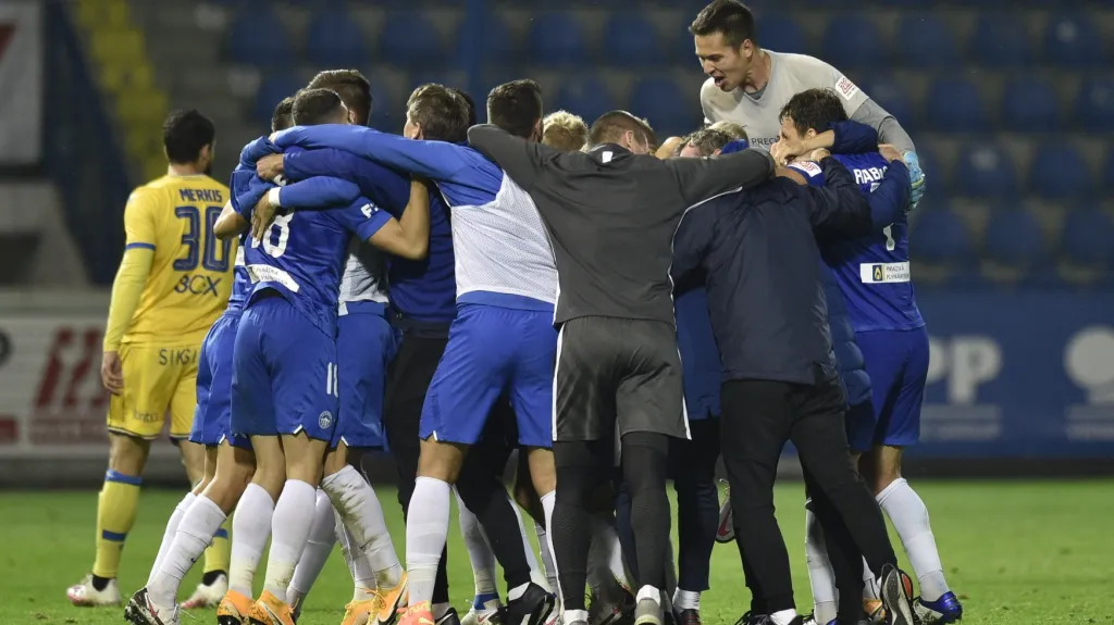 Slavící fotbalisté Liberce