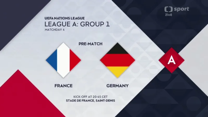 Sestřih utkání Ligy národů Francie - Německo
