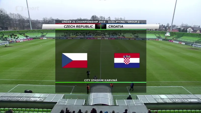 Sestřih utkání Česko U21 - Chorvatsko U21