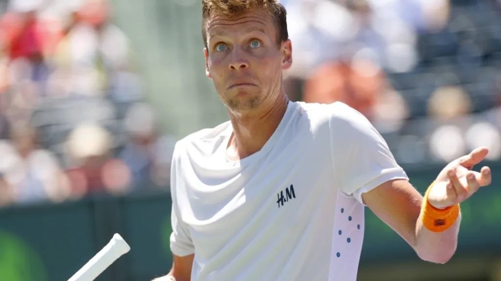 Tomáš Berdych na turnaji v Miami