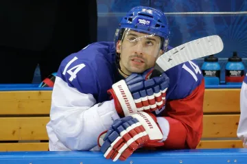 Tomáš Plekanec v utkání s Američany