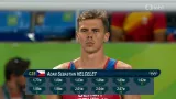 Poslední neúspěšný pokus na výšce 2,07 m Adama Sebastiana Helceleta