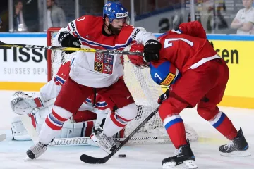 Radko Gudas v zápase proti Rusku