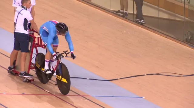 Dráhař Bábek vyhrál na Evropských hrách kilometr s pevným startem