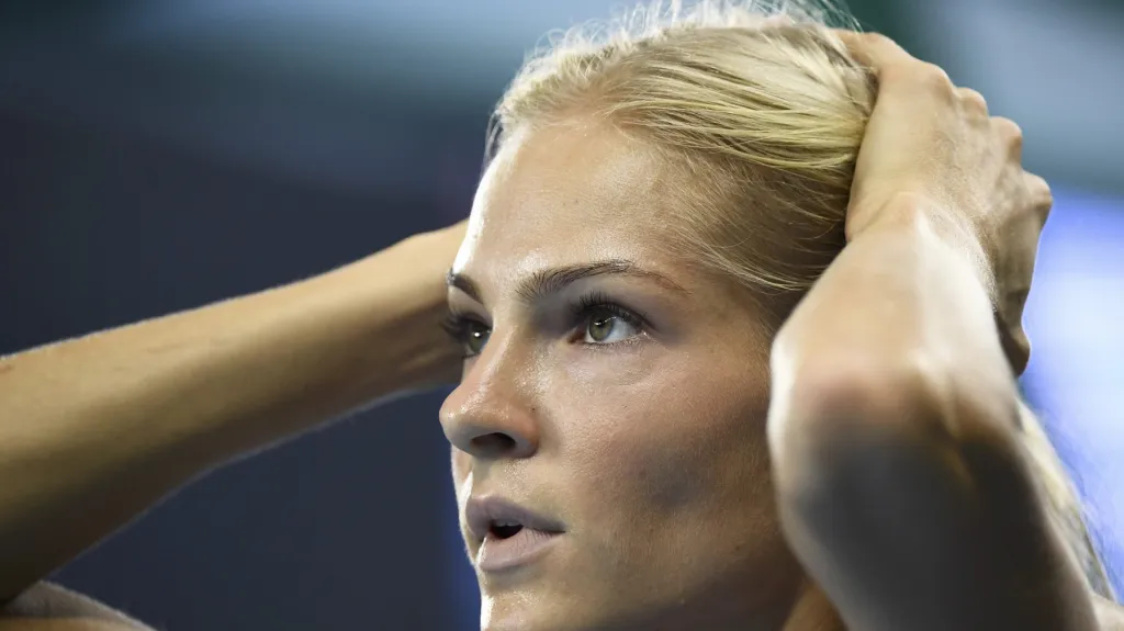 Darja Klišinová během závodu dálkařek