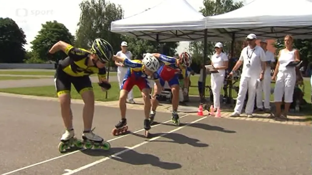 Novotná je letošní trojnásobnou mistryní republiky na kolečkových bruslích