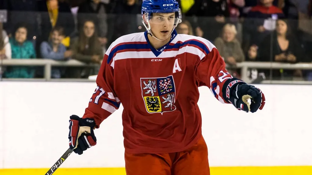 Obránce hokejové reprezentace do 20 let Radim Šalda