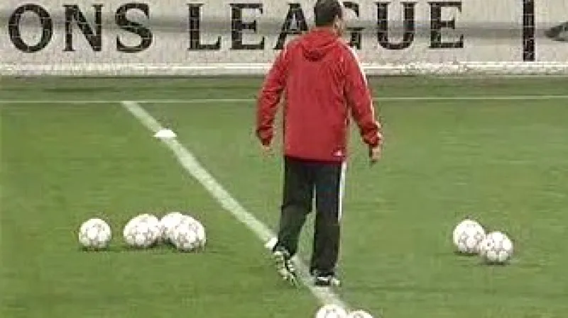 Trénink před Ligou mistrů