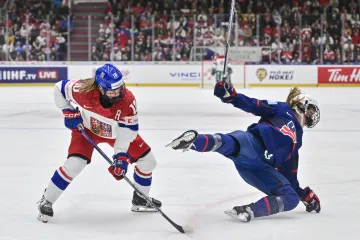 Denisa Křížová v utkání proti USA