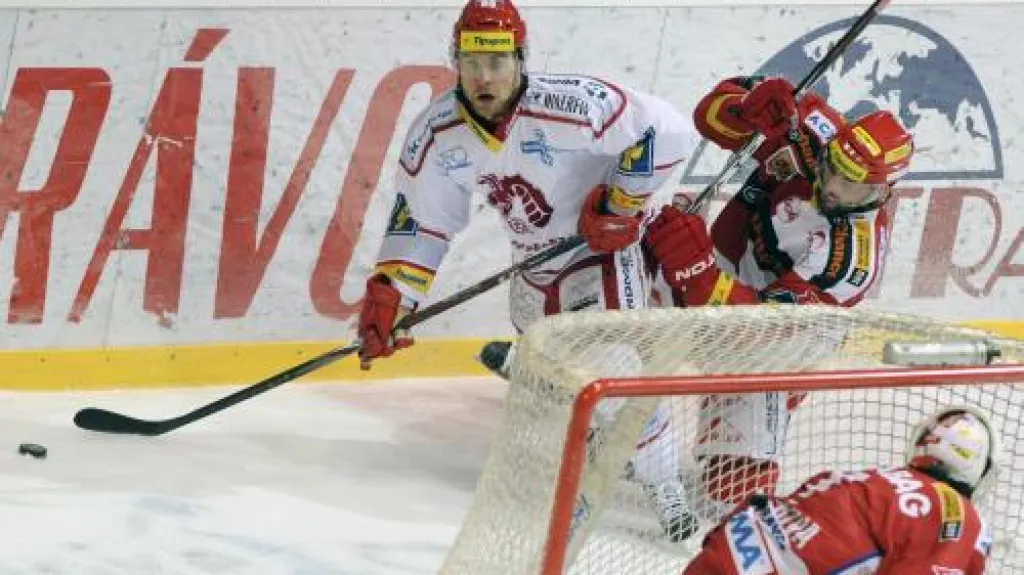 Utkání HC Oceláři Třinec - HC Slavia Praha