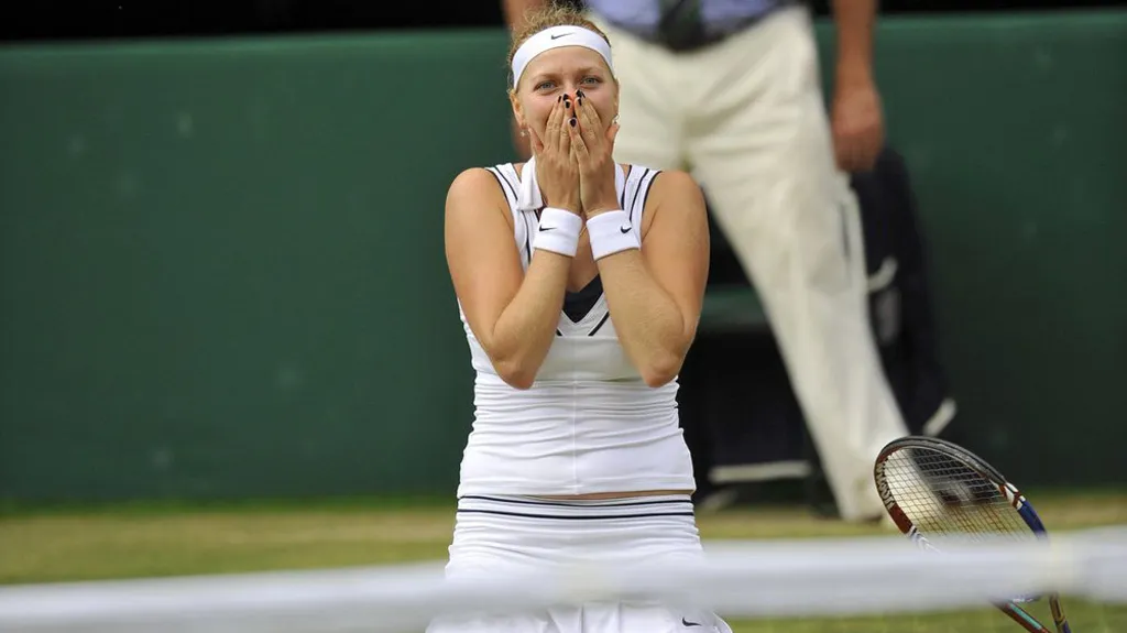 Petra Kvitová po vítězství ve Wimbledonu