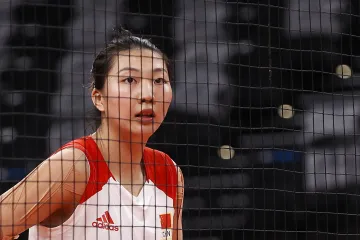 Zklamaná čínská volejbalistka Jüan Sin-jüe