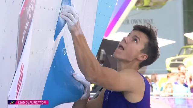 Druhý kvalifikační pokus Šimona Potůčka na ME v lezení na obtížnost