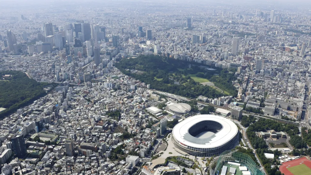 Středobod olympijských her v Tokiu