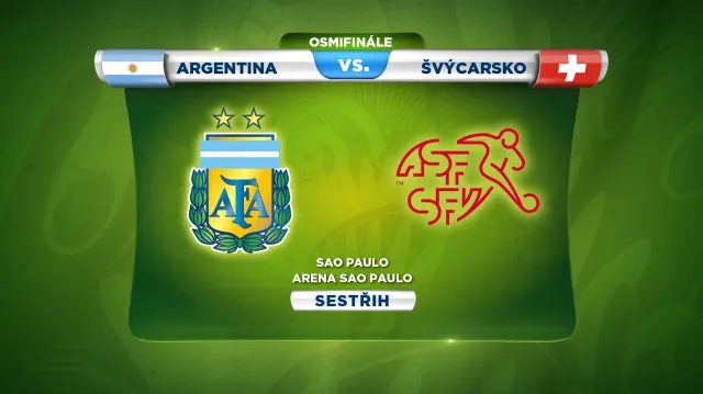 Sestřih utkání Argentina - Švýcarsko