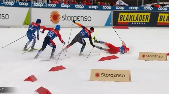 Čtvrtfinále sprintu volně s Michalem Novákem