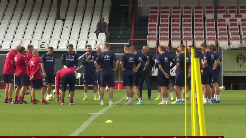 Fotbalová reprezentace se připravuje na šlágr kvalifikace s Anglií