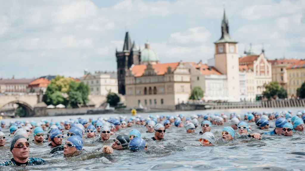 Triatlonový závod Challenge Prague