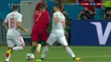 Gól v utkání Portugalsko - Španělsko: Ronaldo z pen. - 1:0 (4. min.)