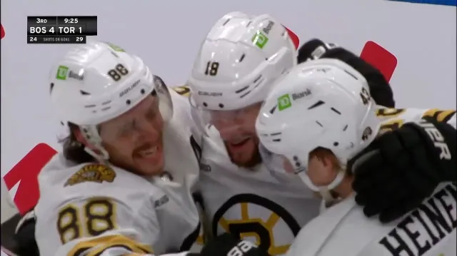 Pastrňák připravil v utkání proti Torontu tři góly Bostonu, Zacha dvakrát skóroval