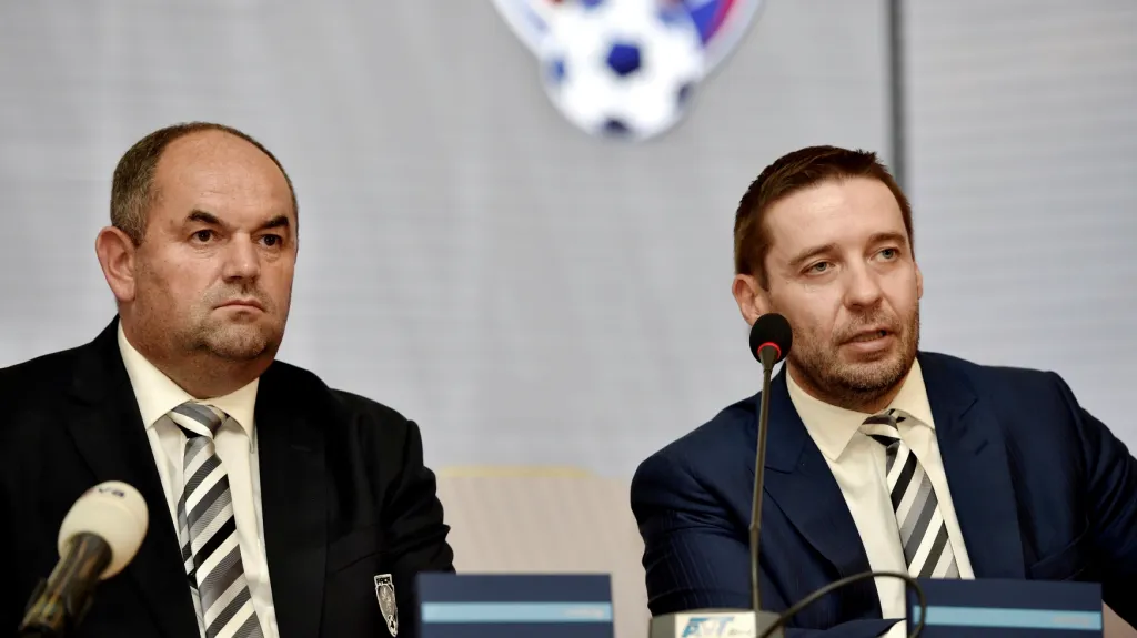 Předseda FAČR Miroslav Pelta a místopředseda Dušan Svoboda