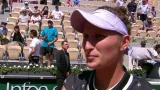 Hrála jsem svůj nejlepší tenis, řekla Vondroušová na kurtu
