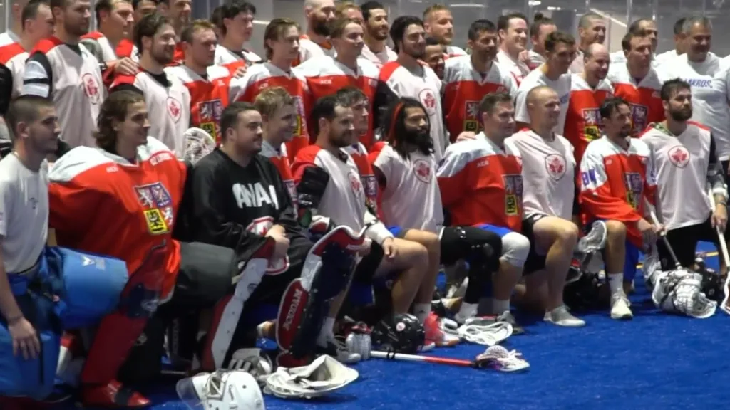 Čeští a kanadští reprezentanti v boxlakrosu