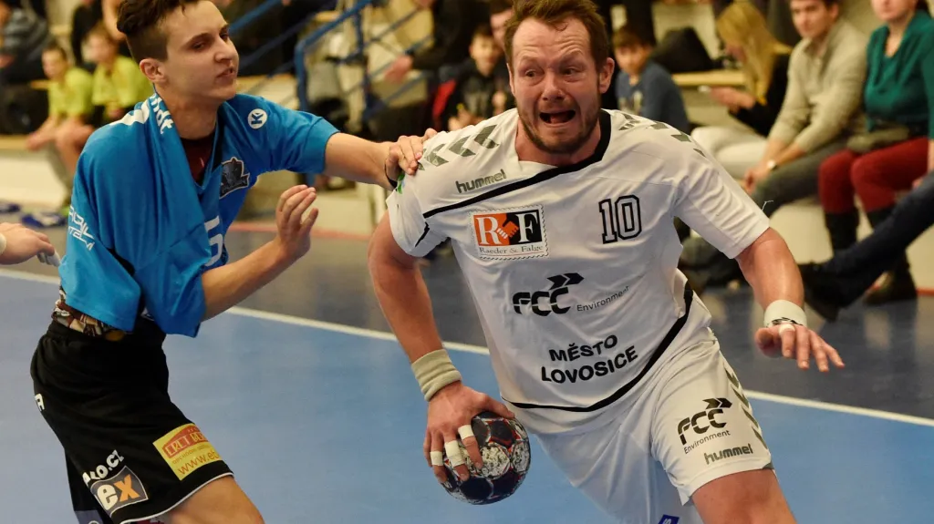 Jiří Bouček z Lovosic (vpravo) 