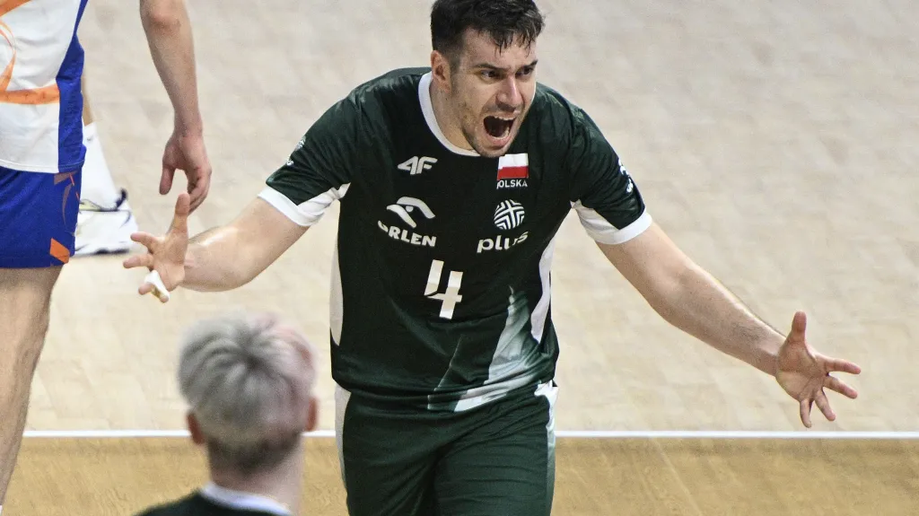Polák Marcin Komenda v utkání s Nizozemskem